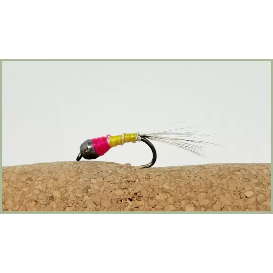 Barbless Perdigon Nymph - Yellow