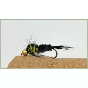 Barbless Goldhead Montana - Yellow Long Shank