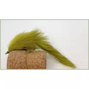 6 Mixed Pike Flies - 3 UW Zonkers & 3 Fry Imitation