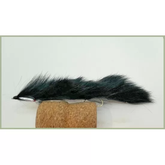 6 Barbless Snake Zonkers - Black,Olive & Orange