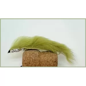 6 Barbless Snake Zonkers - Black,Olive & Orange