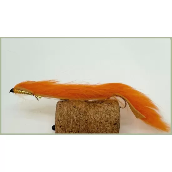 6 Barbless Snake Zonkers - Black,Olive & Orange