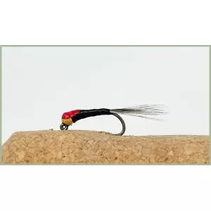 Barbless Black Red Dot  Jig