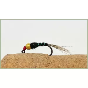 Barbless Black Red Head  Jig
