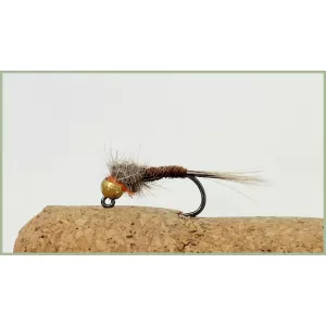 Barbless Cinnamon Hares Ear Jig