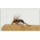 18 Barbless Goldhead Jig Flies - Black pearl, Brown pearl, Hares ear, Red