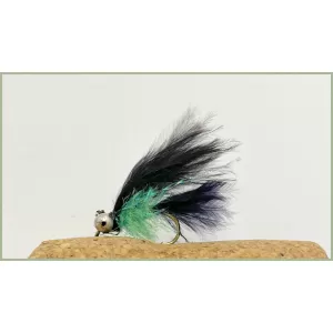 Mini Cats Whiskers - Black & Green Fritz