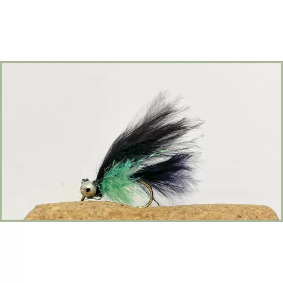 Mini Cats Whiskers - Black & Green Fritz