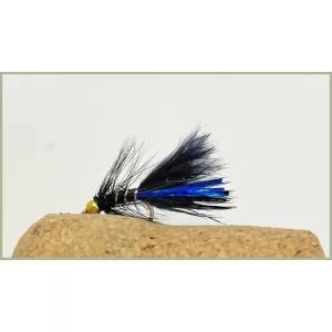 Mini Goldhead Flash Damsel - Black/Blue