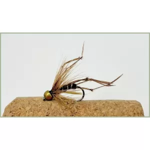 Barbless Goldbead Black Ribbed Daddy