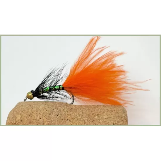 Barbless Goldhead Orange Dancer