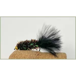 Barbless Goldhead Black Fritz