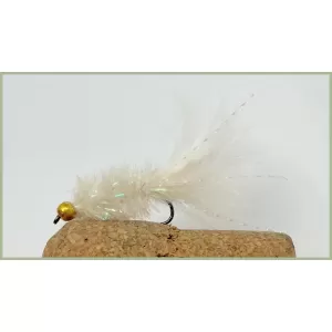 Barbless Goldhead White Fritz