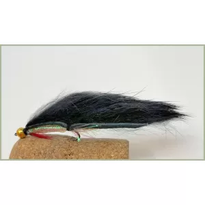 Barbless Goldhead Black Zonker