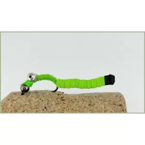 BARBLESS Carp Worm Chartreuse