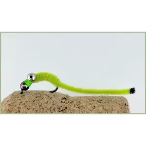 BARBLESS Carp San Juan Worm Chartreuse