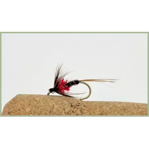 12 Barbless Crunchers, Red, Olive & Orange