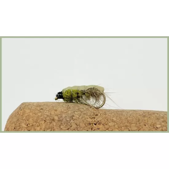 12 Czech Nymph, Black Olive & Brown