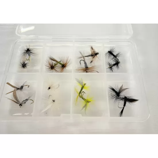 Comp Box - 16 Popular Summer Barbless Dry Flies