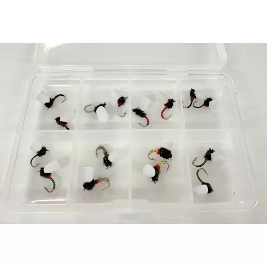 Comp Box - 16 Barbless Suspender Buzzer Flies