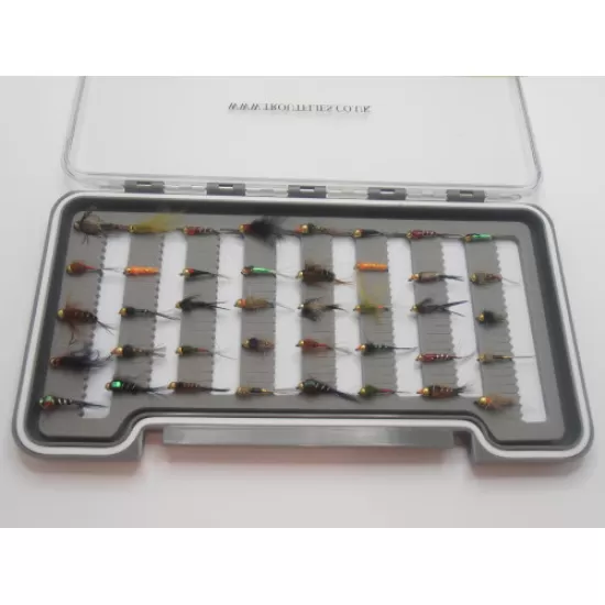 40 Mixed Barbless Jig Nymphs - Boxed Set