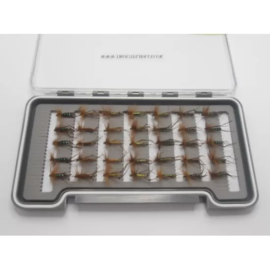 35 Barbless Coloured Hoppers  - Boxed Set