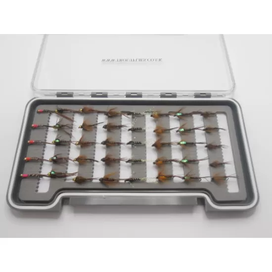40 Boxed Pheasant Tail Nymphs - 8 Variations