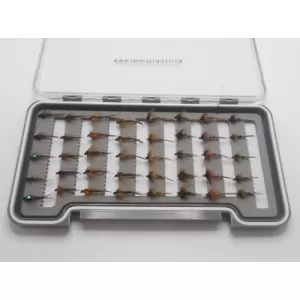 40 Barbless Crunchers and Pheasant Tails, Boxed Set