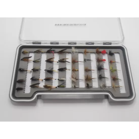 40 BARBLESS Wet and Dry Flies Boxed Set
