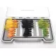 24 Goldhead Flash Damsel Box Set, Standard & Mini (Olive, Black & Orange)