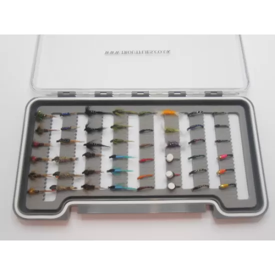 48  Buzzer and Nymph Flies Boxed Set