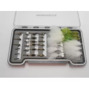 36 Barbless Cool Weather Reservoir Flies Boxed Set