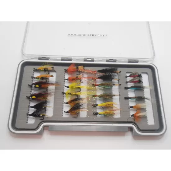 24 Mixed Salmon Flies - Boxed Set