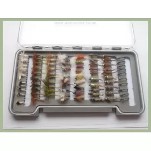 BARBLESS  STEP INTO SPRING - 80 flies RIVER Boxed Set