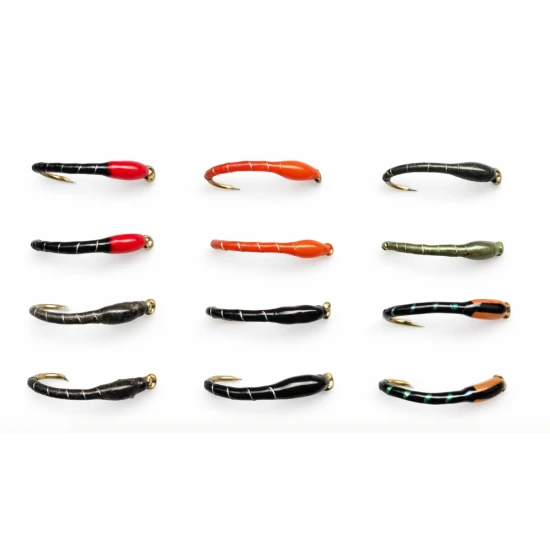 12 Epoxy Buzzer - black, brown, olive, orange, redheads, sparkle