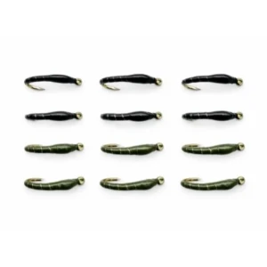12 Barbless Epoxy Buzzer - Black and Olive