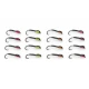 16 Barbless Quill Buzzers - Pink, Red, Yellow, Orange