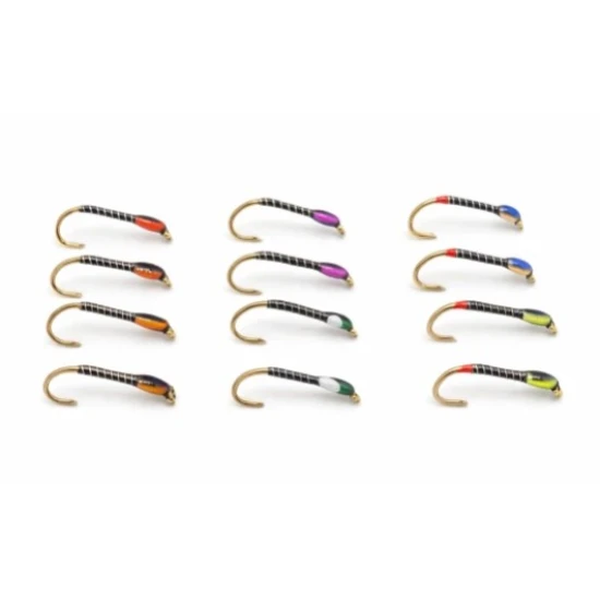 12 Barbless Quill Buzzers - Full Colour Range