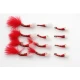 12 Barbless Goldhead Buzzer - Glass Epoxy Red and Red Marabou