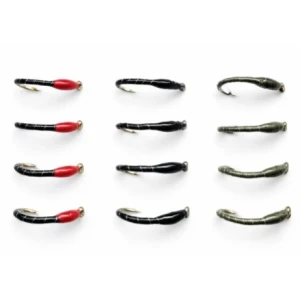 12 Barbless Epoxy Buzzer - Redhead,Black & Olive