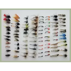 96 BARBLESS Fly Bumper Pack - Wets, Dries, Nymphs, Nymphs, Goldheads