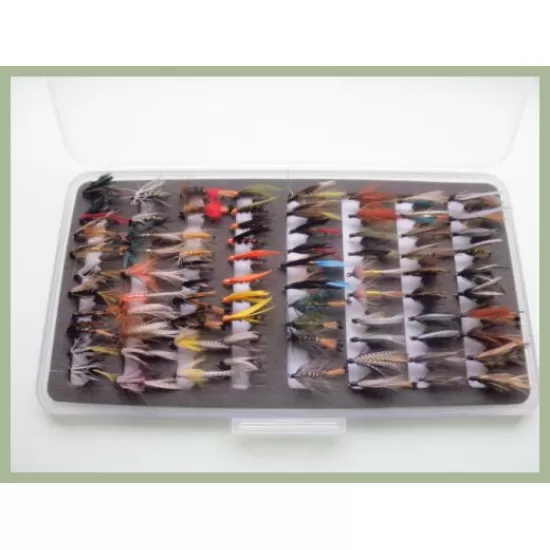 80 Wet Fly Box Set (SLOT FOAM slimline box included)