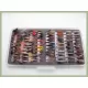 80 Wet Fly Box Set (SLOT FOAM slimline box included)