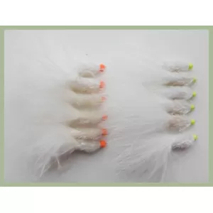 12 Hothead White Fritz (lime & Orange Bead)