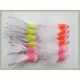 12 Rainbow Hotheads  - Pink, Orange, Chartreuse