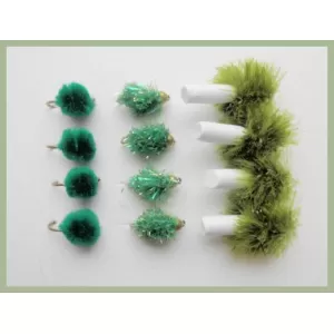 12 Olive Blobs, Foam Ass, Fritz, Chenille