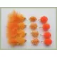 12 Orange Blobs & Eggs (Fritz and Chenille)