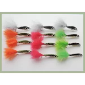 12 Epoxy Minnow - Natural, Lime, Orange & Red