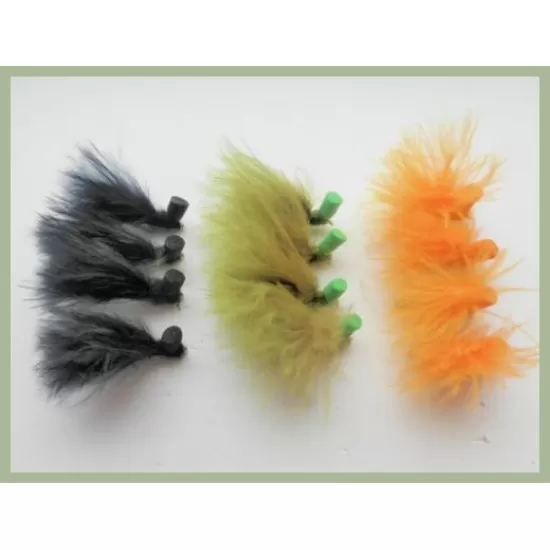 12 Booby Cormorant Flies - Mixed Colours