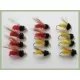 12 Goldhead Winged Montana - Red & Yellow